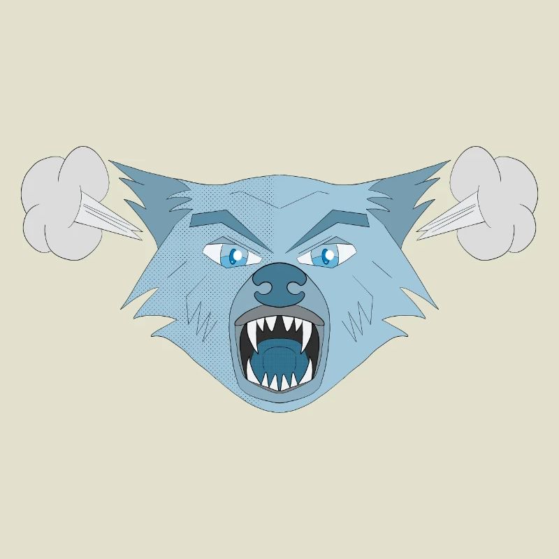 Wütender Wolf