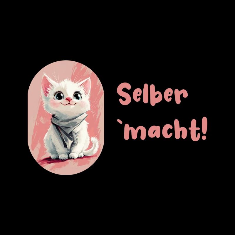 Stolze Katze "selber 'macht"