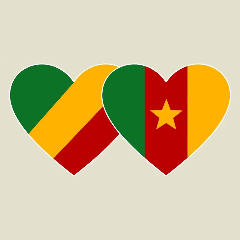 Kongo Kamerun Flagge