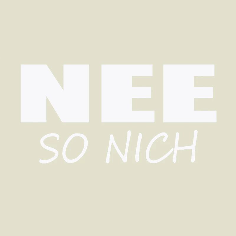 NON, PAS COMME ÇA