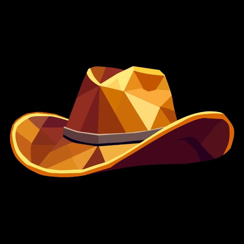 Cowboy Hat – Geometric Western Illustration
