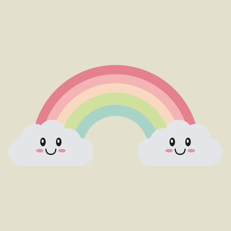 Regenbogenwolken