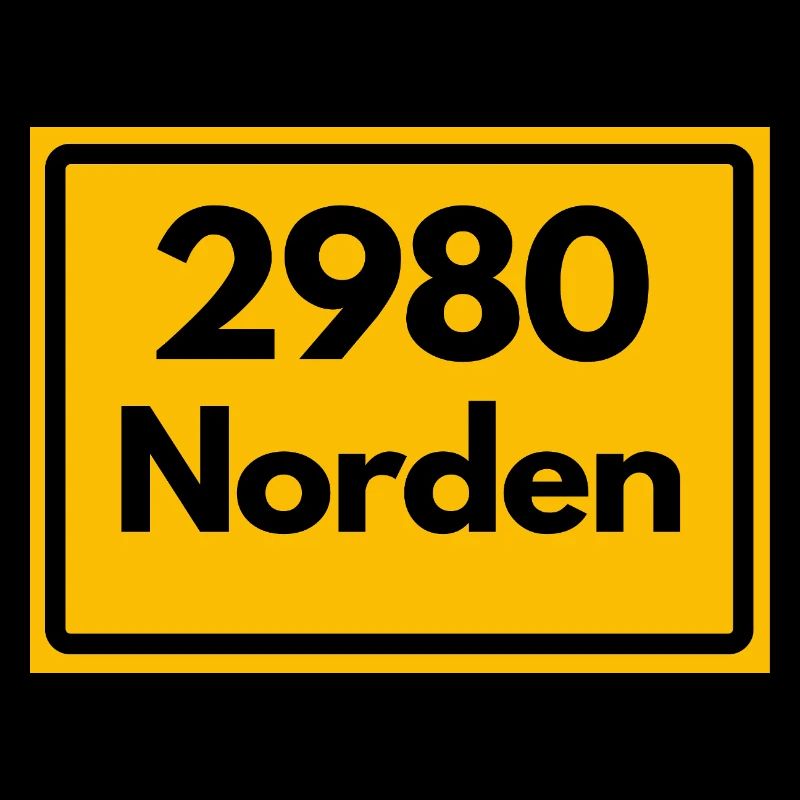 ANCIEN CODE POSTAL RÉTRO 2980 NORTH EAST FRISIA