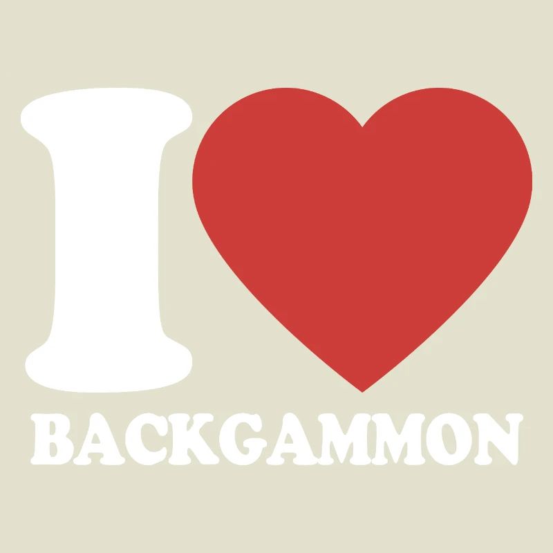 I love Backgammon | Brettspiel | Geschenk