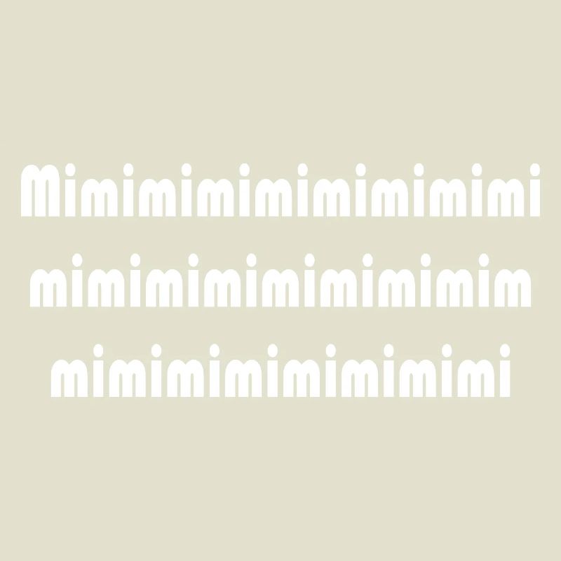 Mimi Typografie Muster Pattern