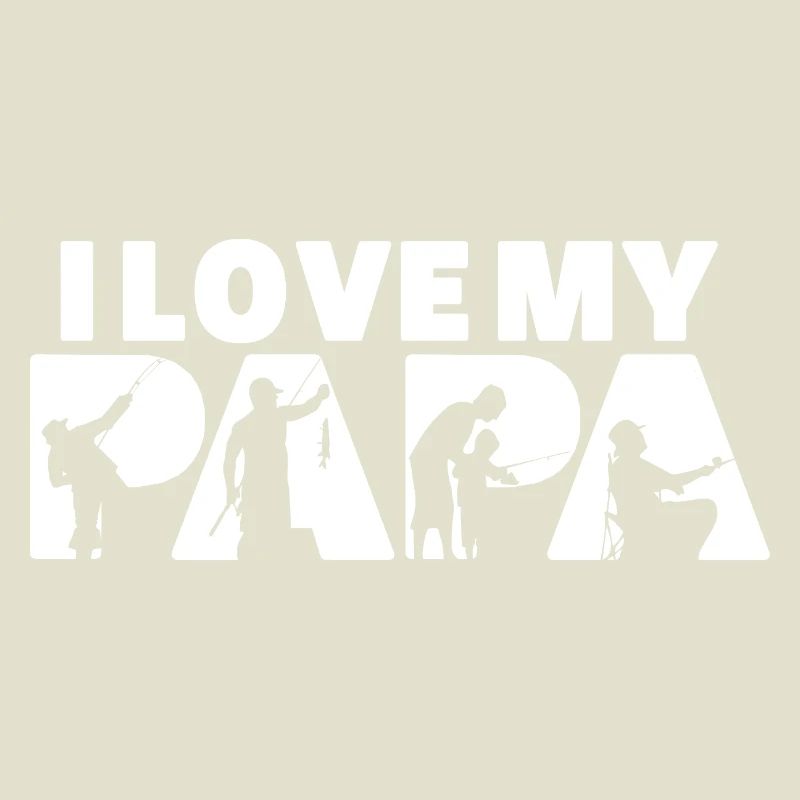 J’adore la silhouette de mon Papa Pêcheur