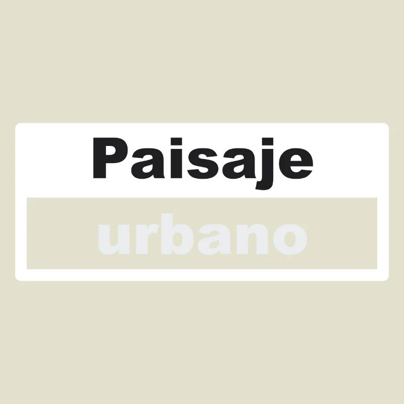 Stadtbild Typografie spanisch
