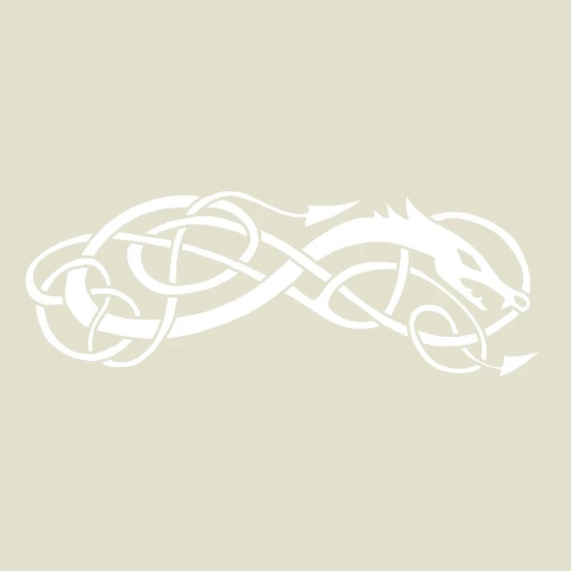 Serpent celte blanc