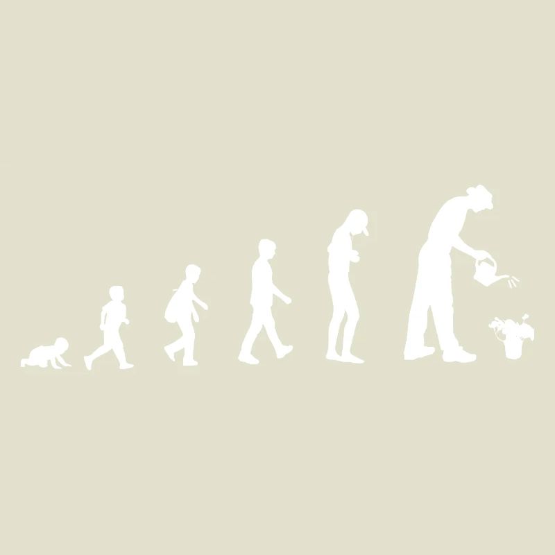 Evolution vom Baby zum Gärtner