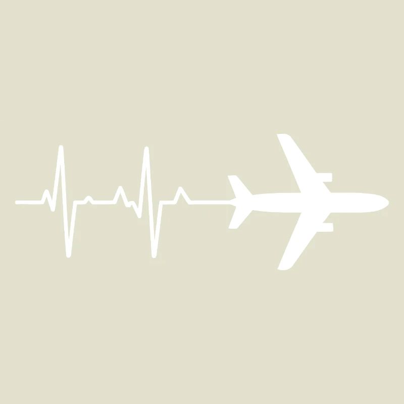 Flugzeug Herzschlag Muster