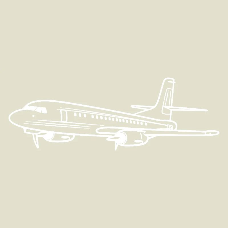 Airplane Line Art