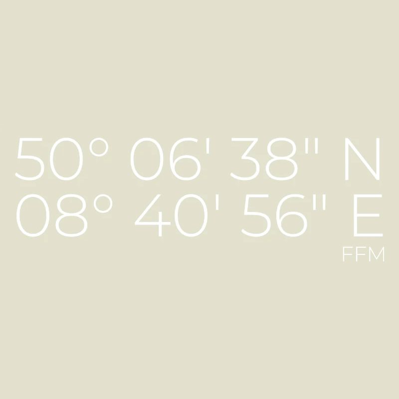 Coordinates Frankfurt am Main FFM