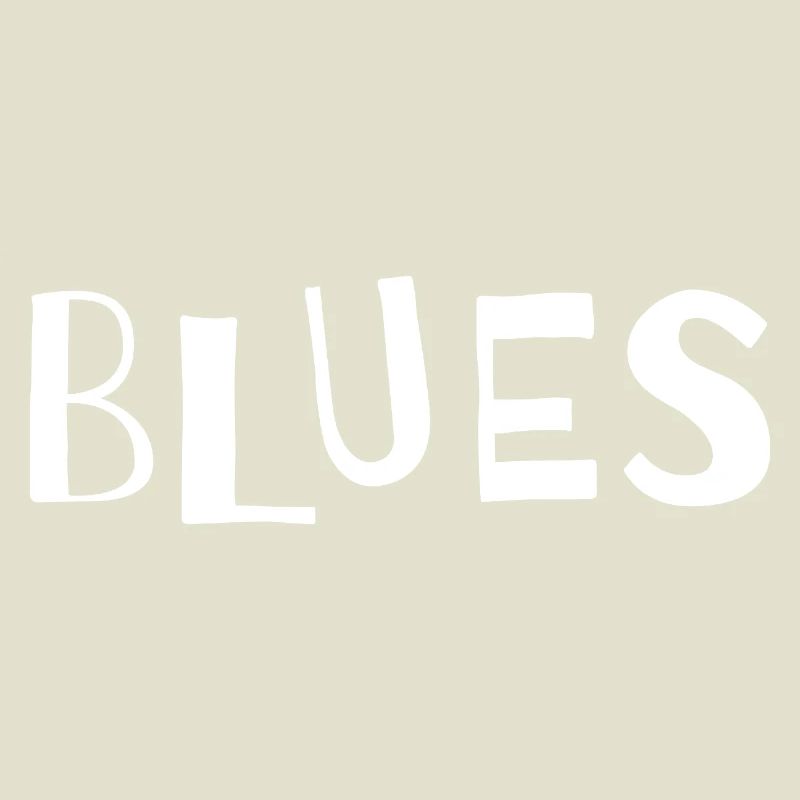 Typographie du blues vieilli