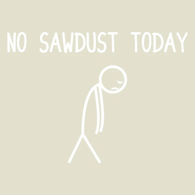 Pas de sciure aujourd’hui Bûcheron de fabrication de bois à tronçonneuse