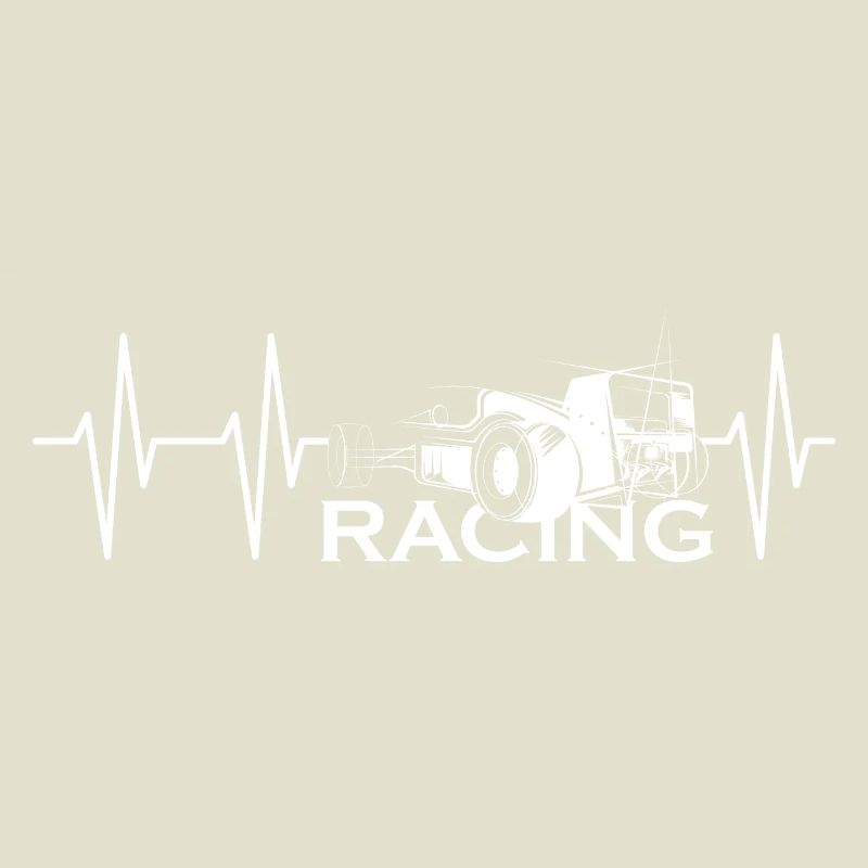Pulse Formula Sketch Heartbeat Course de voitures de course
