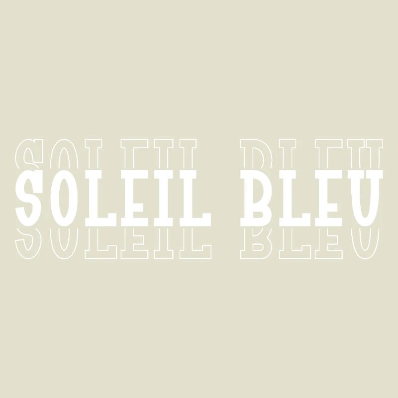 Soleil Bleu Typographique