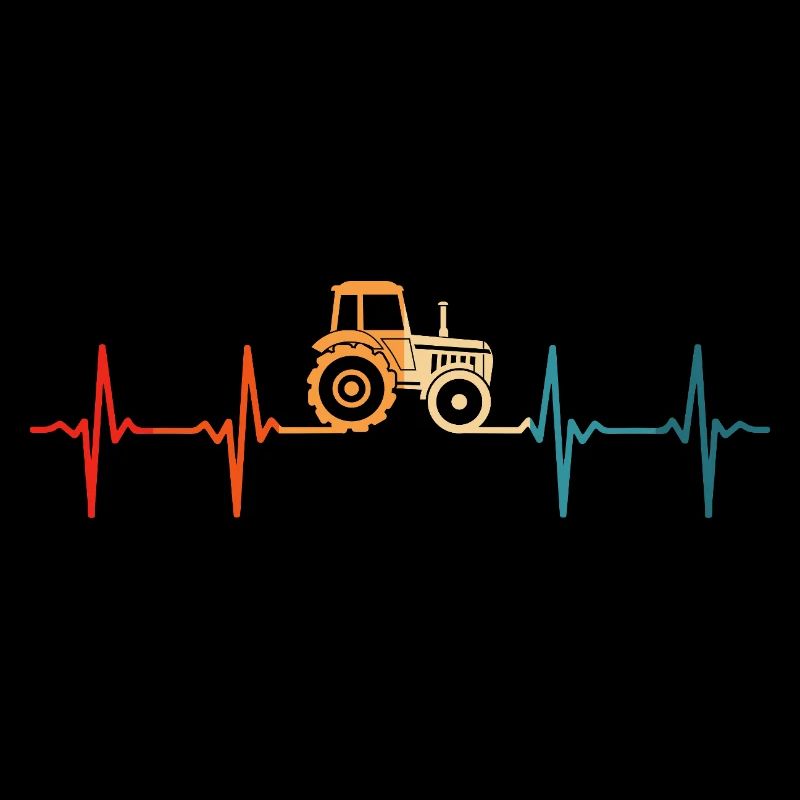 Farmer Herzschlagtraktor