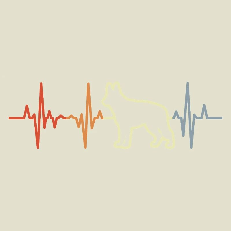 German Shepherd Heart Line