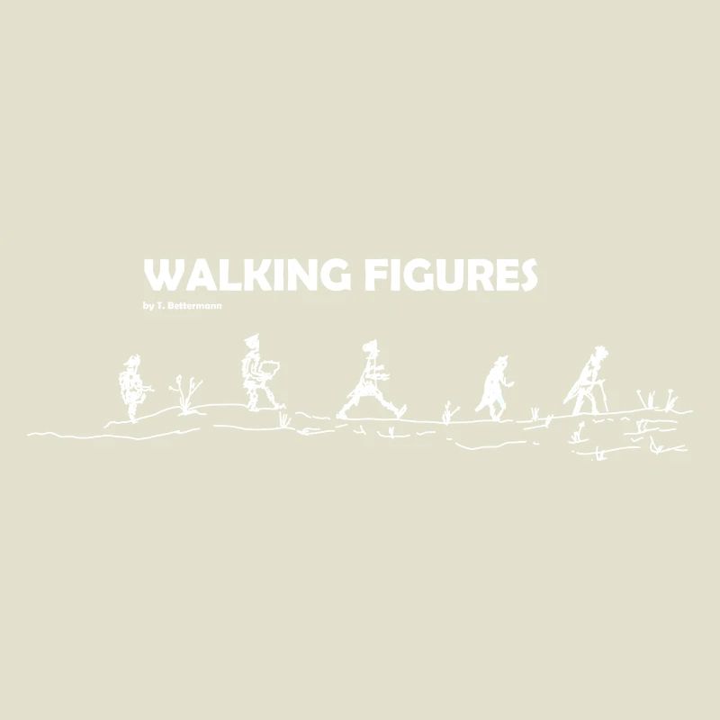 walking Figures white
