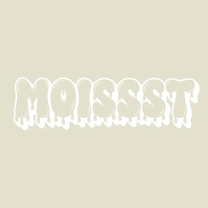 Feuchter tropfender Text