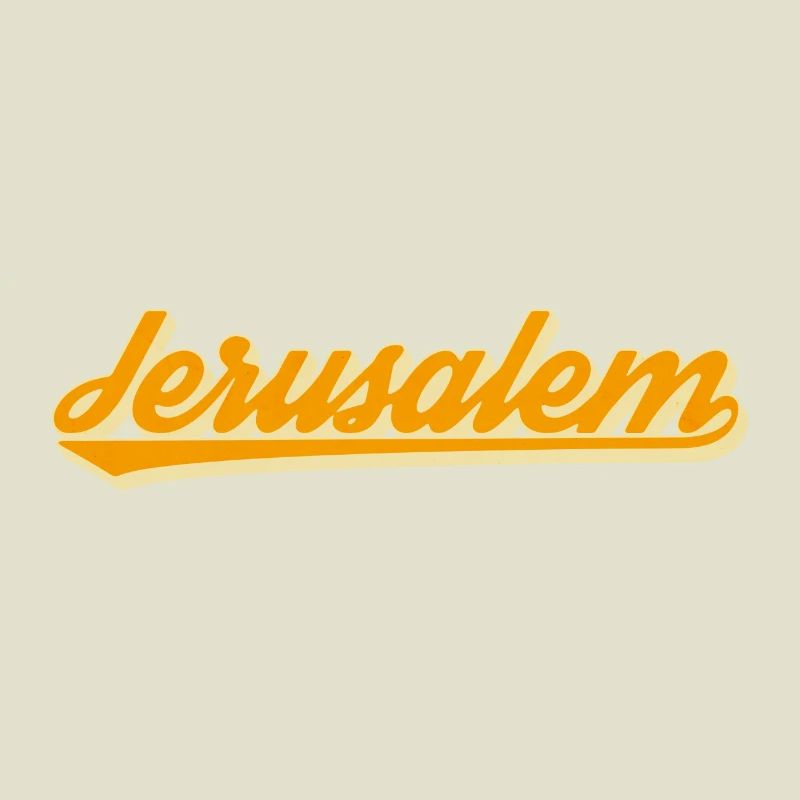 Jerusalem Retro Script