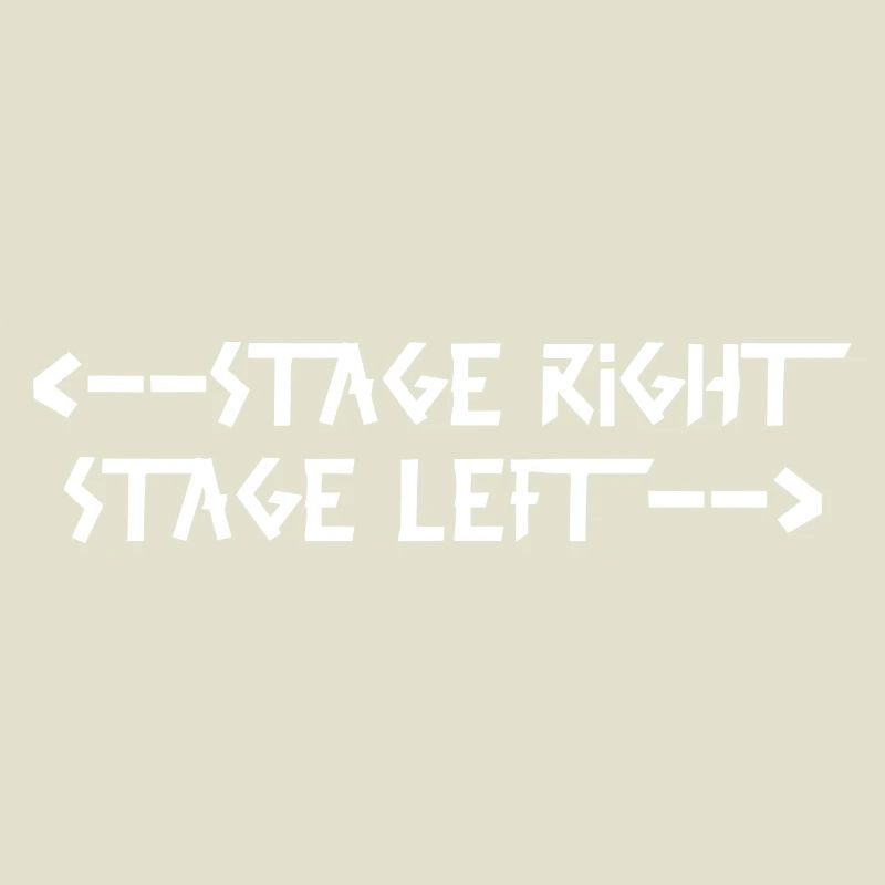 stage right stage left White