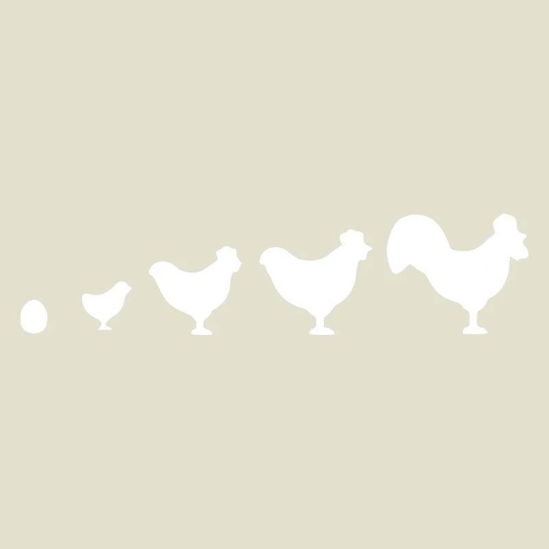 Evolution Farmer Poulet Coq Drôle