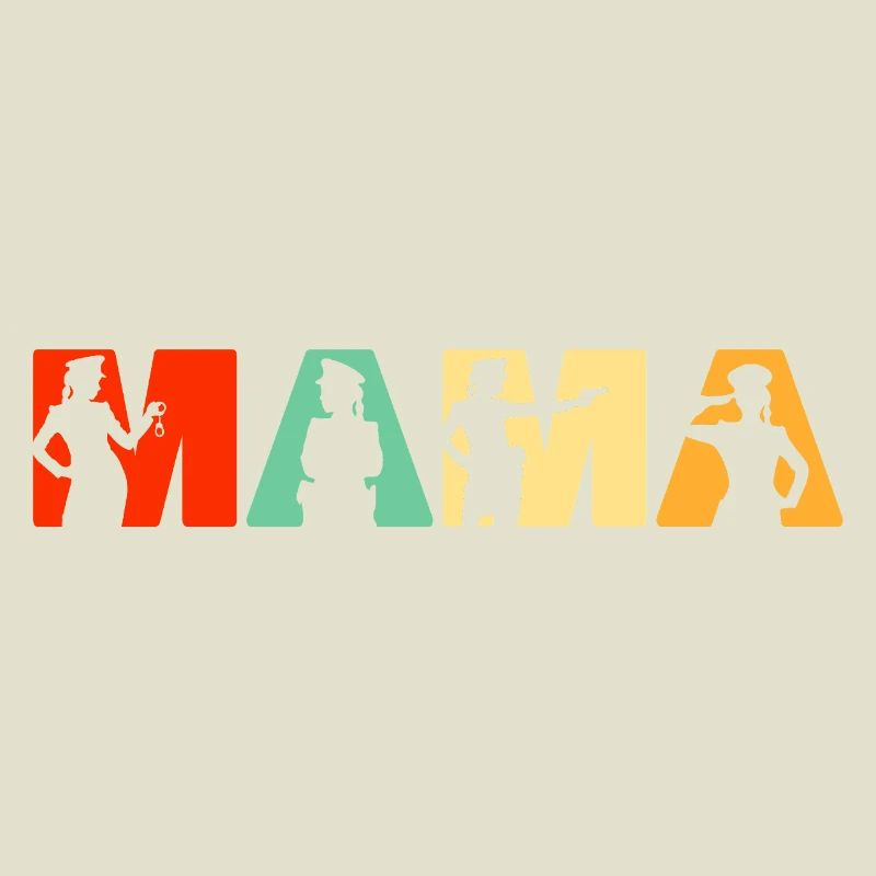 Police Mama Application de la loi Mère Rétro
