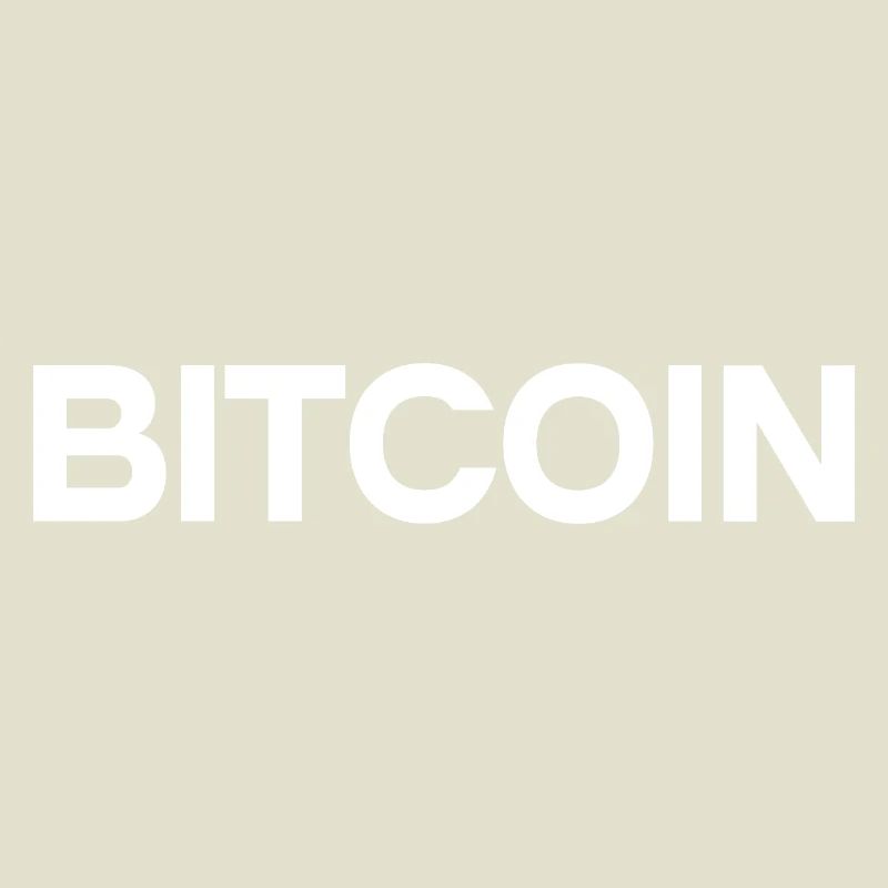 Bitcoin Statement – Minimal Typography