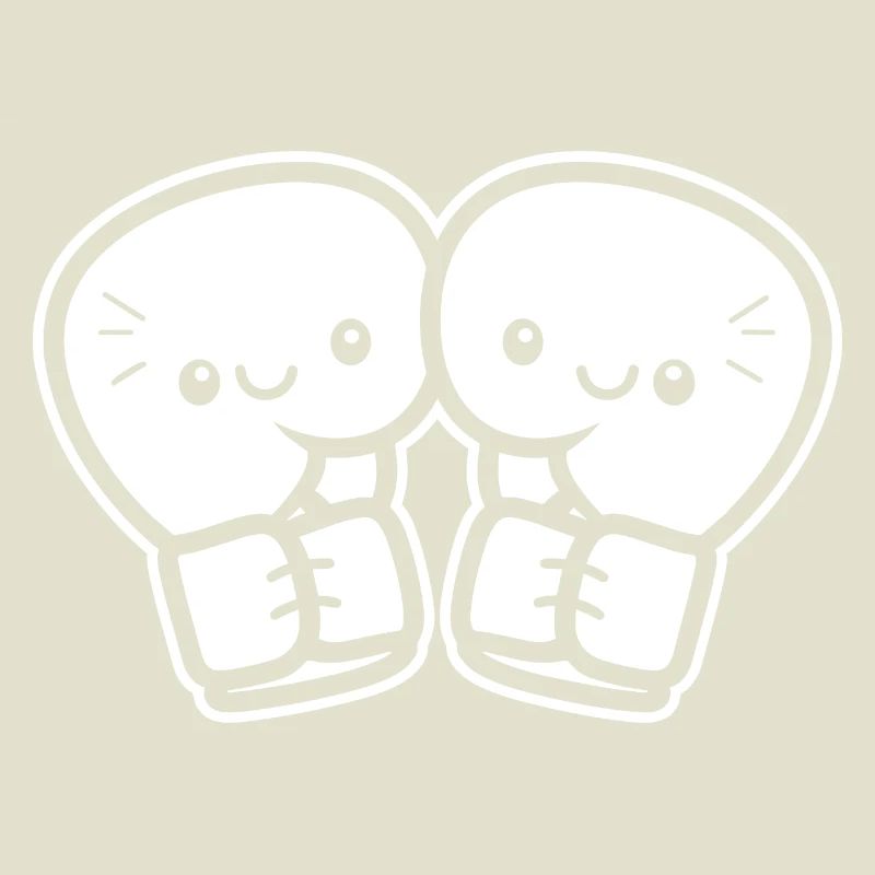 Gants de boxe drôles