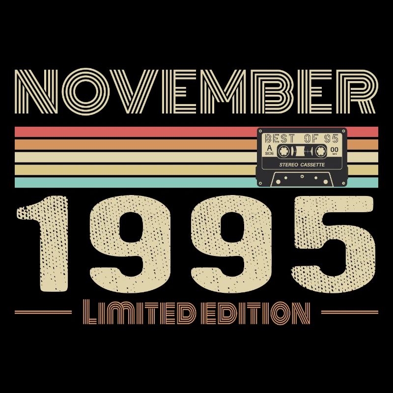 November 1995 Vintage Birthday Retro Tee