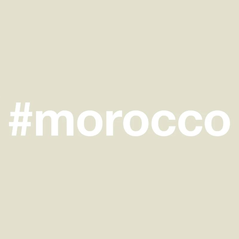 MOROCCO Hashtag Marokko