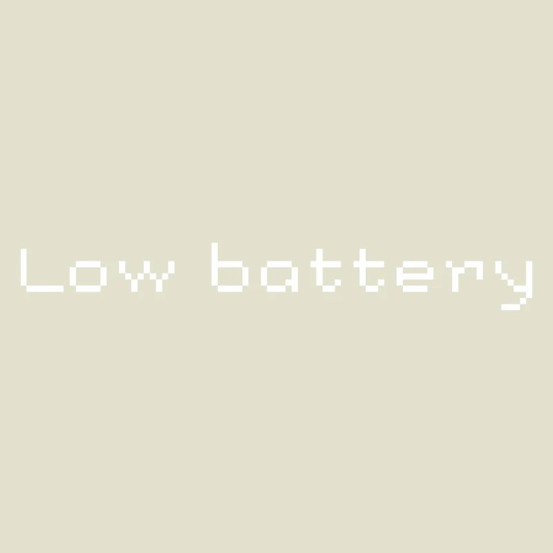 Low Battery Display Design