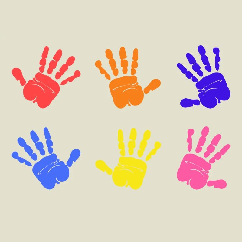 Empreintes de mains sur l’autisme