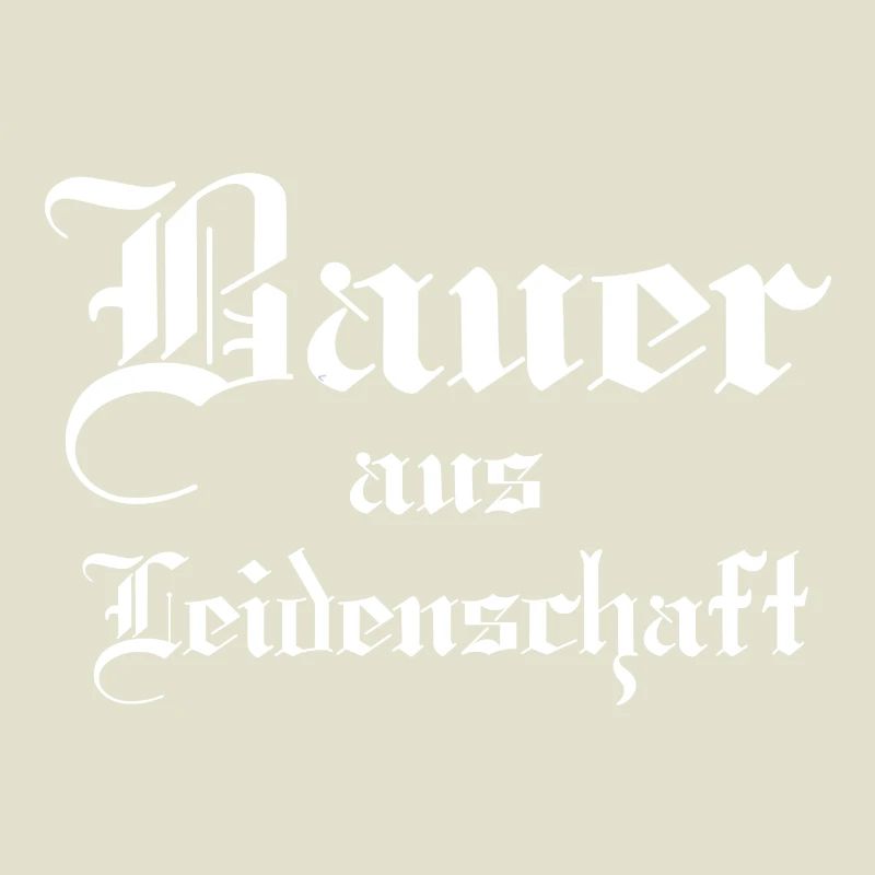Leidenschaftlicher Bauer