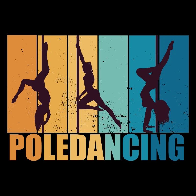 Poledancing Pole dance Vintage Retro Gift