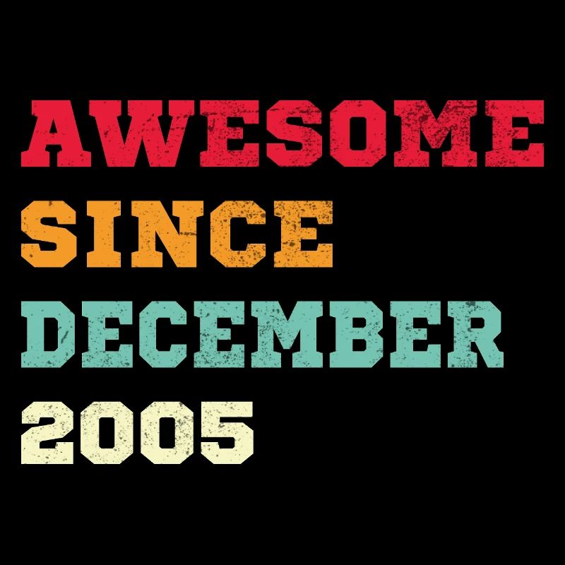2005 Décembre Vintage Cadeau d’anniversaire