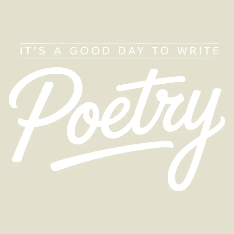 Poetry Script Monochrome Tee