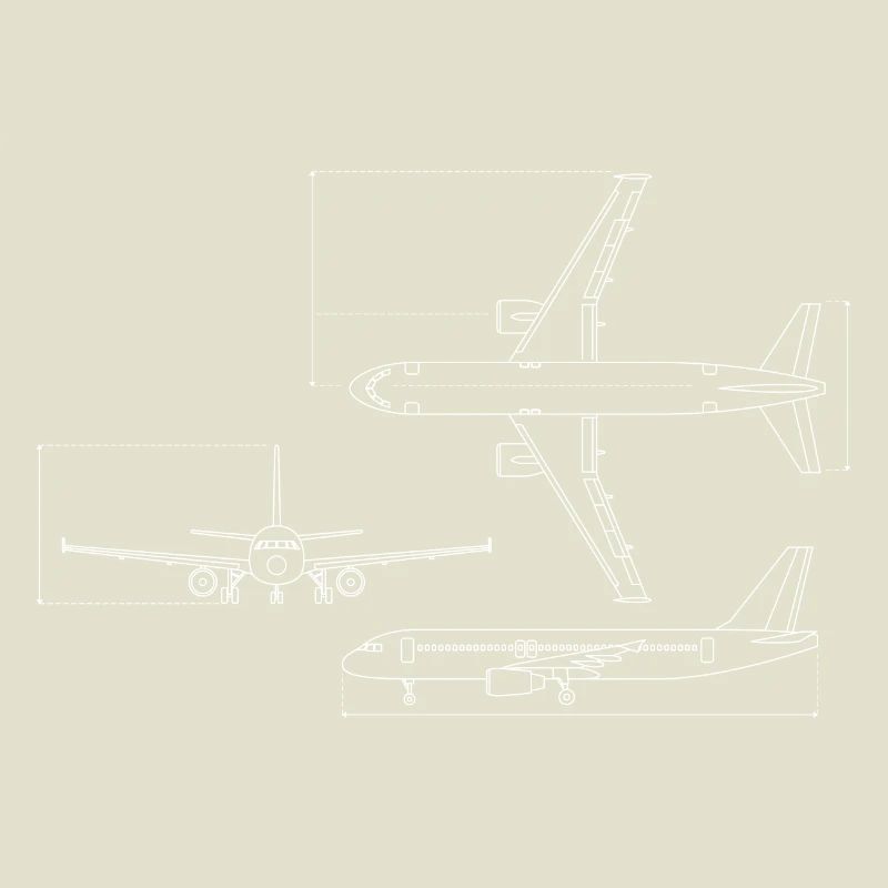 Dessin technique du plan d’avion