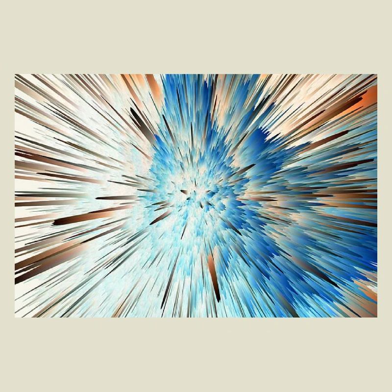 Radiale Blaue Explosion