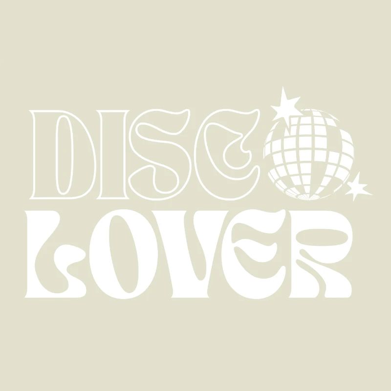 Design de boule disco rétro et d’étoiles de l’espace