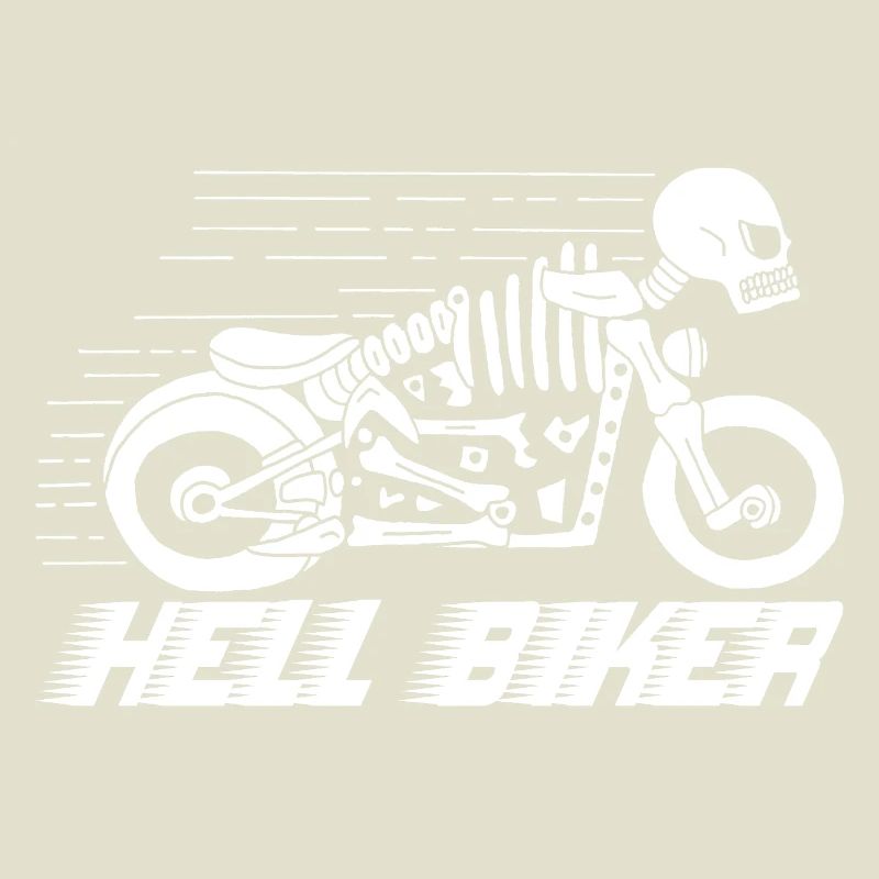 Skeleton biker