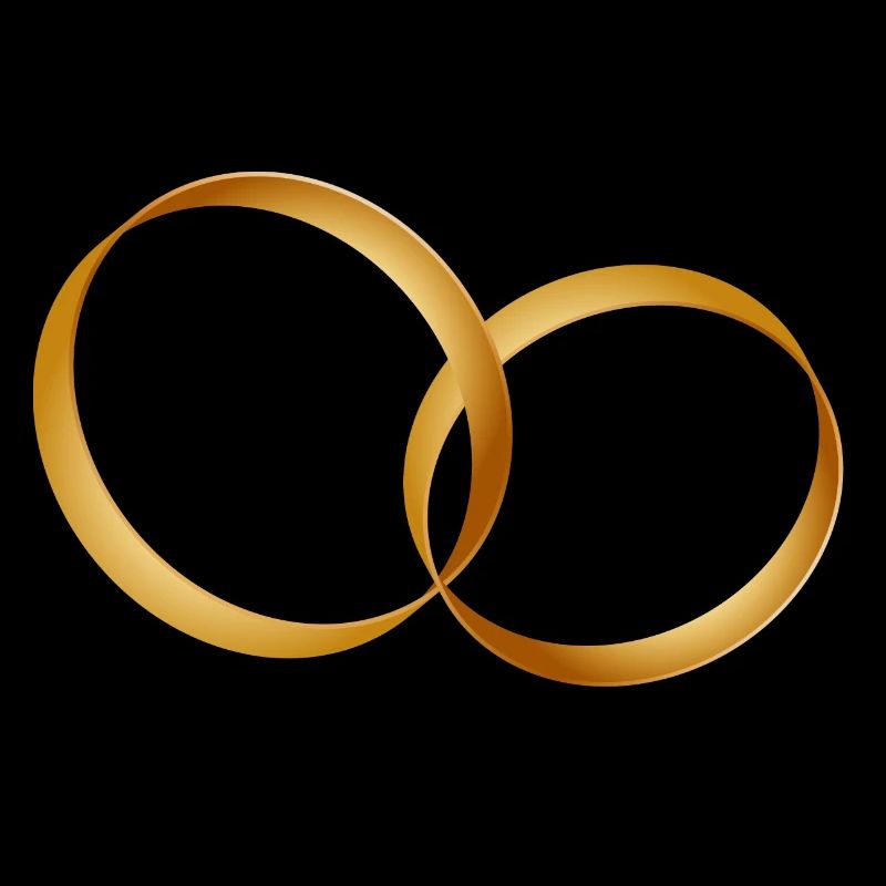 zwei goldene Ringe - Ehering - Hochzeit