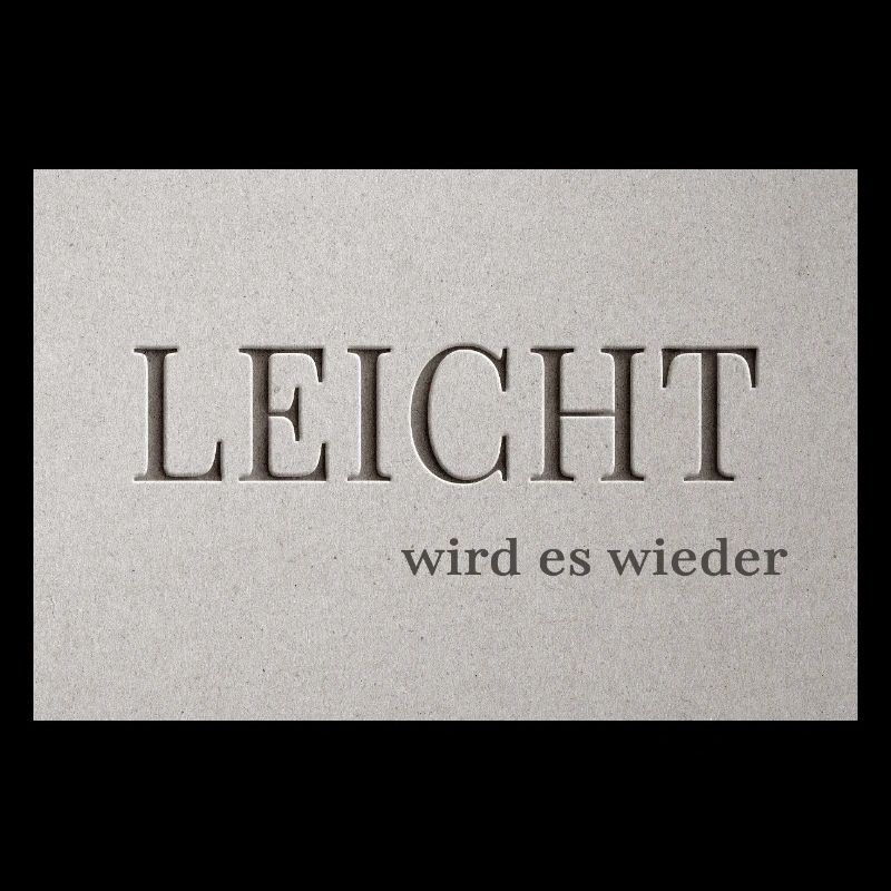 LEICHT wird es wieder