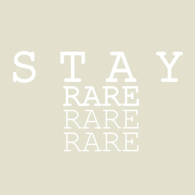 Conception triple texte Stay Rare