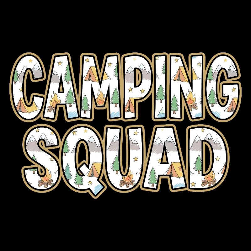 Camping Squad Tent Evening