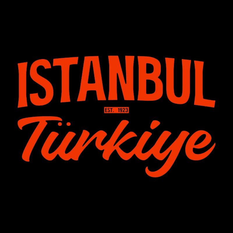 Istanbul Türkiye Script Typo