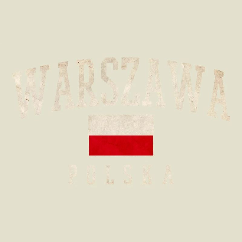 Varsovie Pologne Drapeau Style