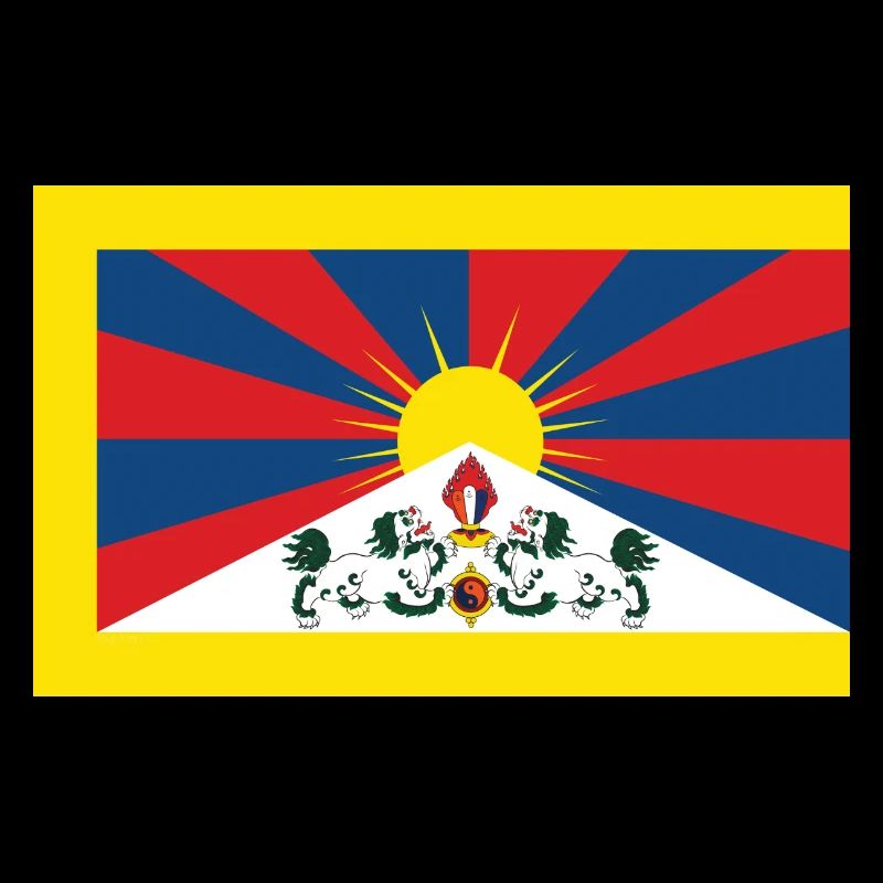 Drapeau officiel du Tibet Chungpo