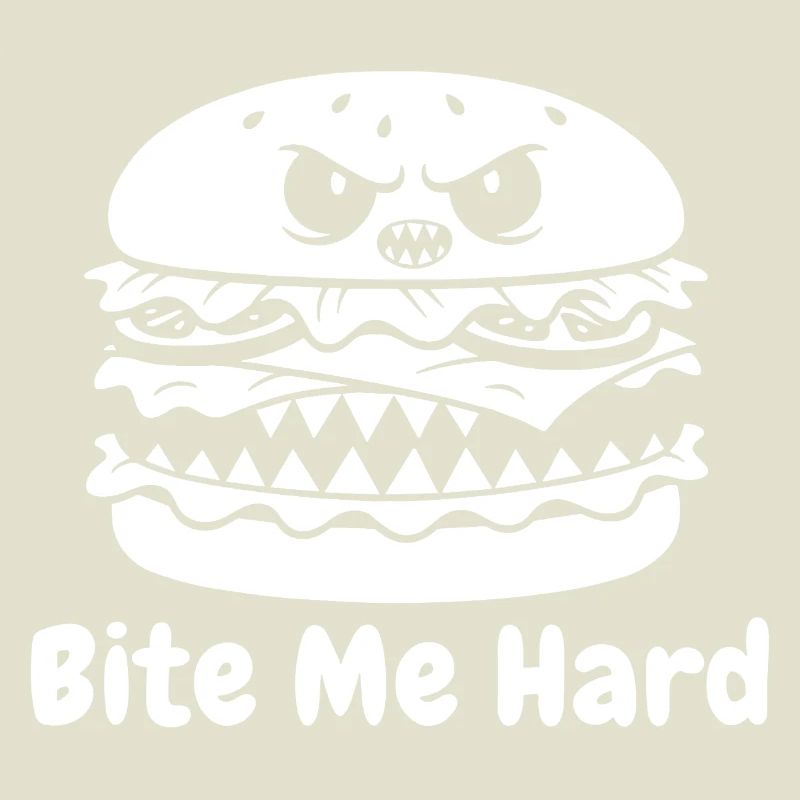 Conception de bouchée de hamburger en colère